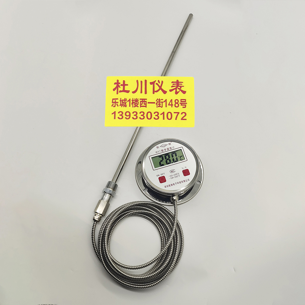 深圳航馳電池不銹鋼數(shù)顯溫度計，3米線，桿長450mm，.jpg